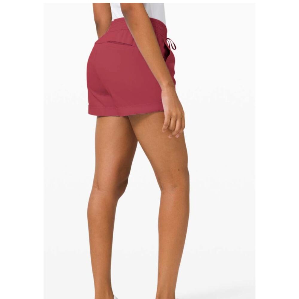 Lululemon Spring Break Away Short *4-way Stretch 3" Chianti  4